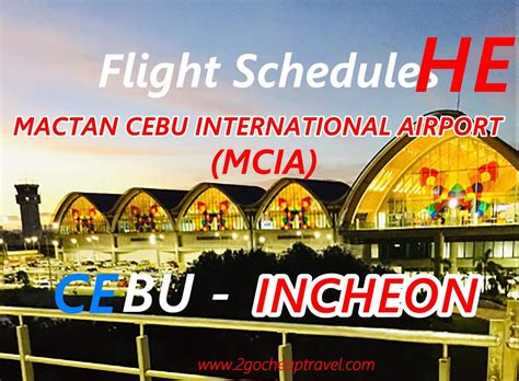 Cheap Flights from Cebu City to Incheon from $64 .